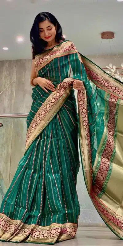 KP 6021 Green Soft Lichi Silk Cloth. With Lace Work & Lace Border Saree . Grab it for ₹1449. Delivery 4-6 Working Days. Shop now. | Embroidered Sarees, Bollywood Sarees, Creative Sarees, Designer Sarees, Ethnic Saree, Modern Digital sarees, Party Wear Sarees, Sarees
