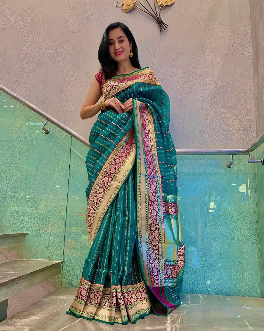 KP 6021 Green Soft Lichi Silk Cloth. With Lace Work & Lace Border Saree . Grab it for ₹1449. Delivery 4-6 Working Days. Shop now. | Embroidered Sarees, Bollywood Sarees, Creative Sarees, Designer Sarees, Ethnic Saree, Modern Digital sarees, Party Wear Sarees, Sarees