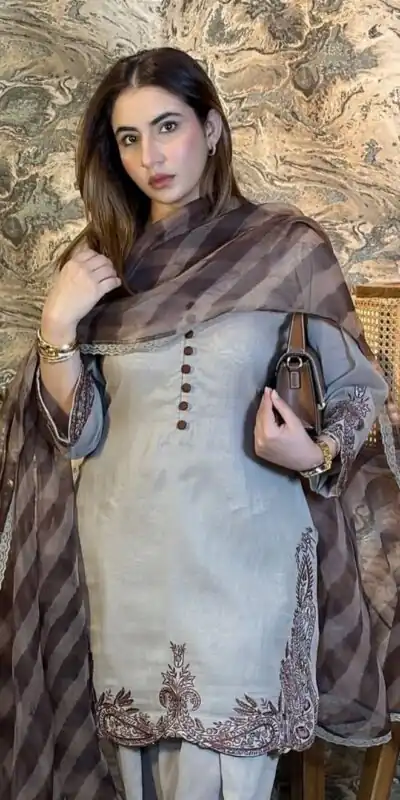 ZSR 3127 Grey in Fox Georgette With Embroidery Thread Work With Full Sleeve Embroidery Work Salwar Suit . Exclusive Offer ₹1999. | Casual Suits, Jump Suits, Tops & Bottoms, Track Suits, Trendy Wear, Creative suits, Designer Suits, Palazzo Suits, Party Wear Suits, Patiala Suits, Salwar suit, Straight Suits