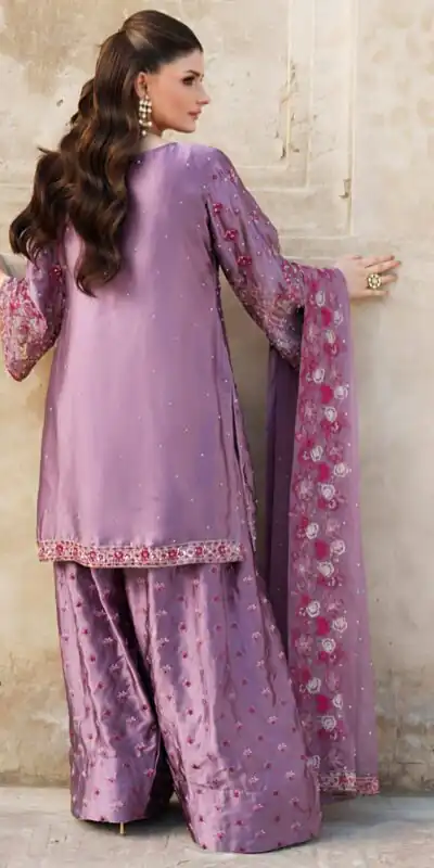 NSR 849 Lavender Chinnon Silk Salwar Suit Perfect for Wedding, Party, Baisakhi, Anniversary, Housewarming . Available at ₹1999 only. Delivery 4-6 | Casual Suits, Jump Suits, Creative suits, Designer Suits, Palazzo Suits, Party Wear Suits, Patiala Suits, Salwar suit, Straight Suits