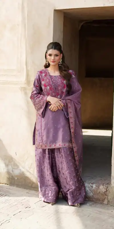 NSR 849 Lavender Chinnon Silk Salwar Suit Perfect for Wedding, Party, Baisakhi, Anniversary, Housewarming . Available at ₹1999 only. Delivery 4-6 | Casual Suits, Jump Suits, Creative suits, Designer Suits, Palazzo Suits, Party Wear Suits, Patiala Suits, Salwar suit, Straight Suits