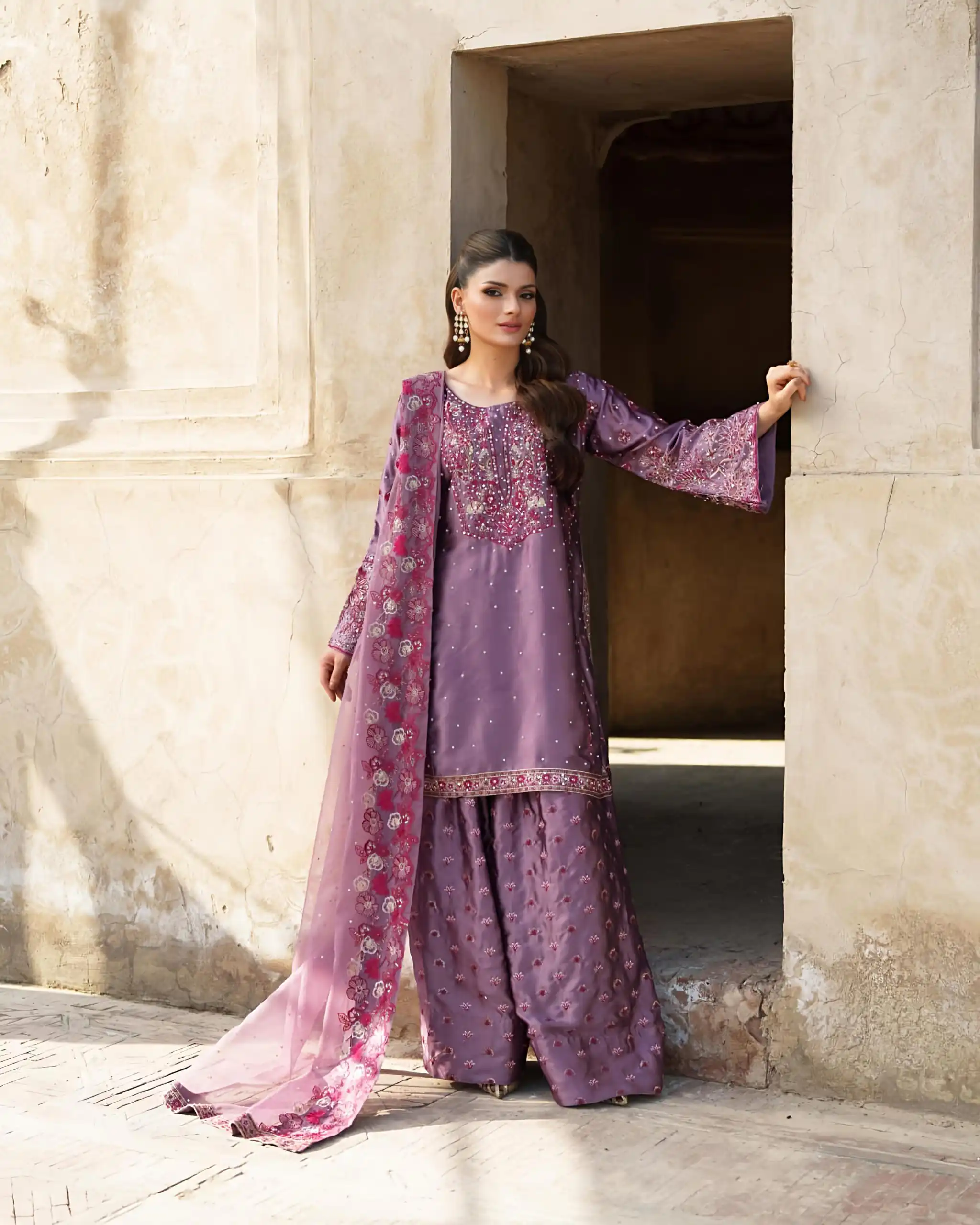 NSR 849 Lavender Chinnon Silk Salwar Suit Perfect for Wedding, Party, Baisakhi, Anniversary, Housewarming . Available at ₹1999 only. Delivery 4-6 | Casual Suits, Jump Suits, Creative suits, Designer Suits, Palazzo Suits, Party Wear Suits, Patiala Suits, Salwar suit, Straight Suits
