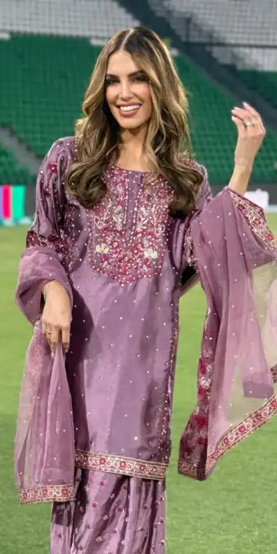 NSR 849 Lavender Chinnon Silk Salwar Suit Perfect for Wedding, Party, Baisakhi, Anniversary, Housewarming . Available at ₹1999 only. Delivery 4-6 | Casual Suits, Jump Suits, Creative suits, Designer Suits, Palazzo Suits, Party Wear Suits, Patiala Suits, Salwar suit, Straight Suits