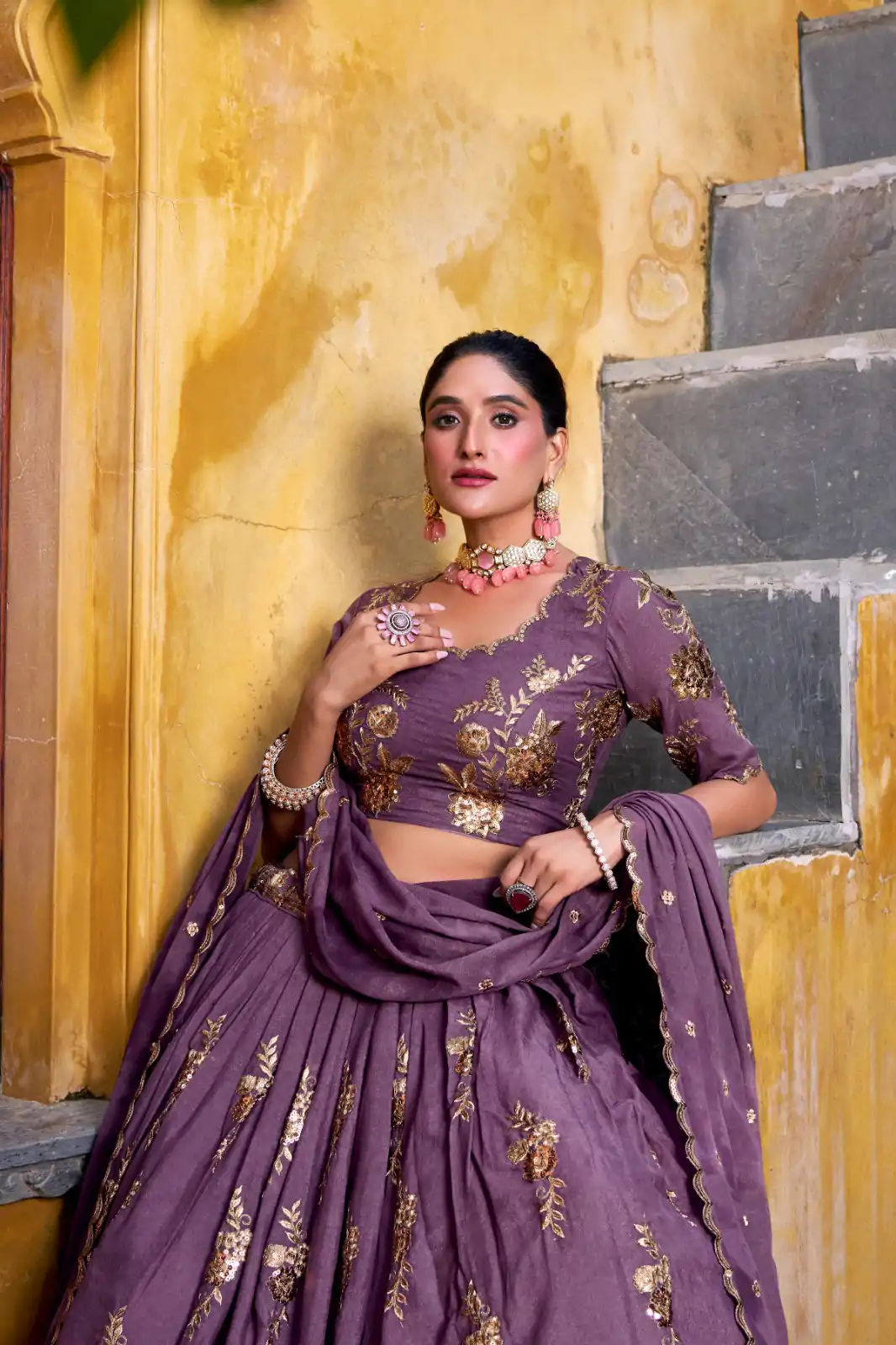 LNB 1451 Lavender Chocolate Crush with Embroidery Work & Sequins Work Lehenga Choli . Get it for ₹3499. Delivery 4-6 Working Days. Shop now. | Bollywood Lehenga, Creative Lehenga, Designer Lehenga, Embroidered Lehenga, Lehenga, Party Wear Lehenga