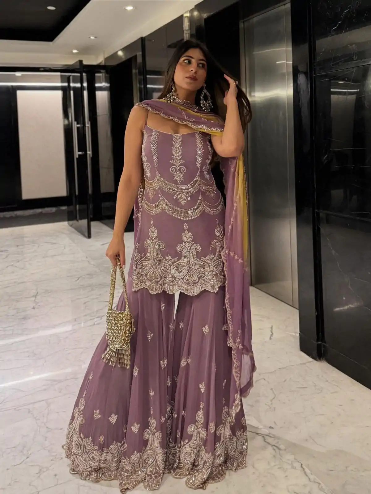 SR 1684 Lavender Faux Georgette with Embroidery Work & Digital Print Salwar Suit . Get it for ₹2149. Delivery 4-6 Working Days. Shop now. | Casual Suits, Jump Suits, Creative suits, Designer Suits, Palazzo Suits, Party Wear Suits, Patiala Suits, Salwar suit, Straight Suits