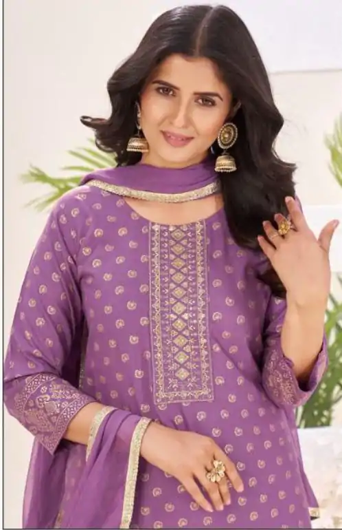 INLI Muskaan Lavender in Rayon Lace Work & Embroidery Work Salwar Suit. Festive Deal ₹1949. Delivery 4-6 Working Days. Shop now. | Casual Suits, Jump Suits, Creative suits, Designer Suits, Palazzo Suits, Party Wear Suits, Patiala Suits, Salwar suit, Straight Suits