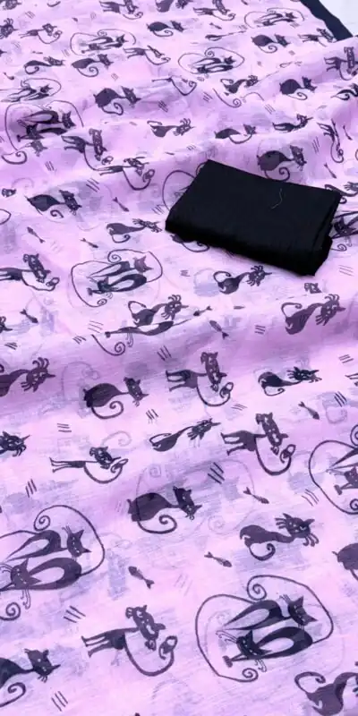 BT 432 Lavender Color Soft Cotton Digital Print Lace Work Saree . Special Price ₹1349. Delivery 4-6 Working Days. Shop now. | Creative Sarees, Embroidered Sarees, Bollywood Sarees, Designer Sarees, Ethnic Saree, Modern Digital sarees, Party Wear Sarees, Sarees