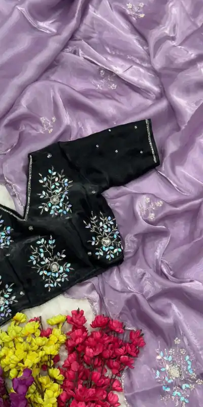 AC JIYA Lavender Soft Jimmy Chuu with Lace Border & Lace Work Saree . Available at ₹3049 only. Delivery 4-6 Working Days. Shop now. | Creative Sarees, Embroidered Sarees, Bollywood Sarees, Designer Sarees, Ethnic Saree, Modern Digital sarees, Party Wear Sarees, Sarees