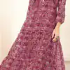 INLI BLOSSOM 2.0 Maroon Georgette print Gown Perfect for Wedding, Party, Ganesh Chaturthi, Bridal Wear, Durga Puja – . Get it for ₹1499. Delivery 4-6 Days | Bollywood Gowns, Creative Gowns, Designer Gowns, Embroidered Gowns, Gowns, Party Wear Gowns