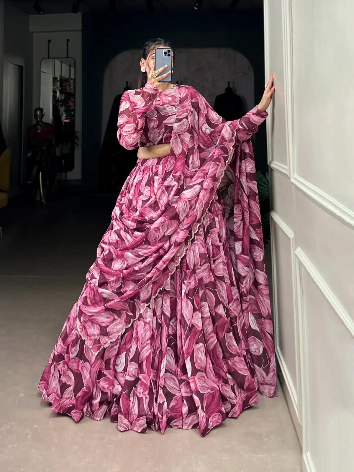 LNB 1027 Maroon Color Tabby Silk Lehenga Choli with Designer Work. Exclusive Offer ₹1999. Delivery 4-6 Working Days. Shop now. | Creative Lehenga, Bollywood Lehenga, Designer Lehenga, Embroidered Lehenga, Lehenga, Party Wear Lehenga