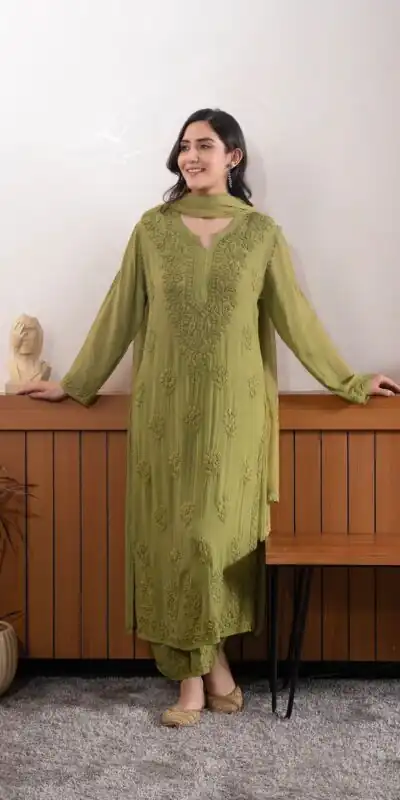 BE 394 Mehandi Georgette with Embroidery Work & Lace Work Salwar Suit . Available at ₹1849 only. Delivery 4-6 Working Days. Shop now. | Casual Suits, Jump Suits, Tops & Bottoms, Track Suits, Trendy Wear, Creative suits, Designer Suits, Palazzo Suits, Party Wear Suits, Patiala Suits, Salwar suit, Straight Suits