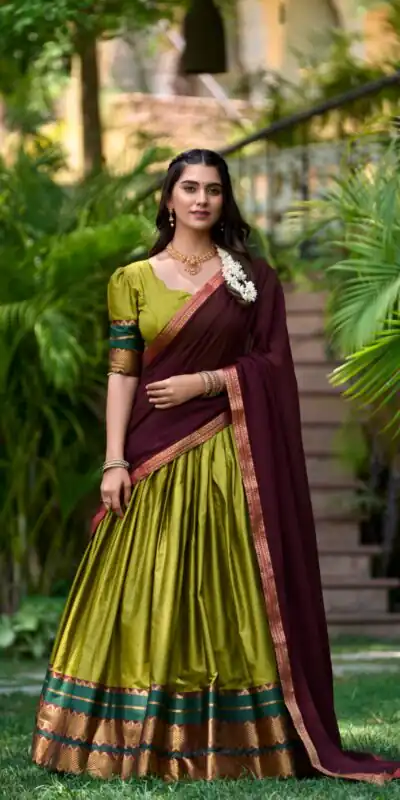 LNB 2004 Mehandi Poly Cotton With Lace Work & Zari Work. Lehenga Choli for Get It ₹1899. Delivery 4-6 Working Days. Shop now. | Bollywood Lehenga, Creative Lehenga, Designer Lehenga, Embroidered Lehenga, Lehenga, Party Wear Lehenga