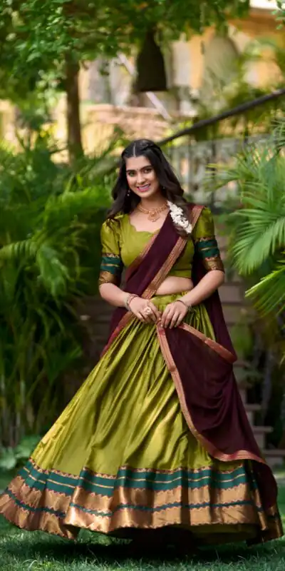 LNB 2004 Mehandi Poly Cotton With Lace Work & Zari Work. Lehenga Choli for Get It ₹1899. Delivery 4-6 Working Days. Shop now. | Bollywood Lehenga, Creative Lehenga, Designer Lehenga, Embroidered Lehenga, Lehenga, Party Wear Lehenga