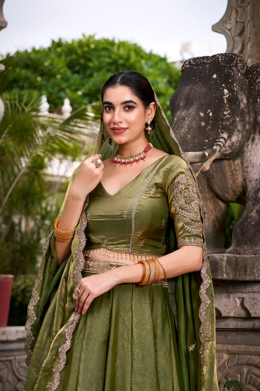 LNB 1440 Mehendi Fendi Sequins Work & Embroidery Work Lehenga Choli in . Introductory Price ₹2999. Delivery 4-6 Working Days. Shop now. | Creative Lehenga, Bollywood Lehenga, Designer Lehenga, Embroidered Lehenga, Lehenga, Party Wear Lehenga