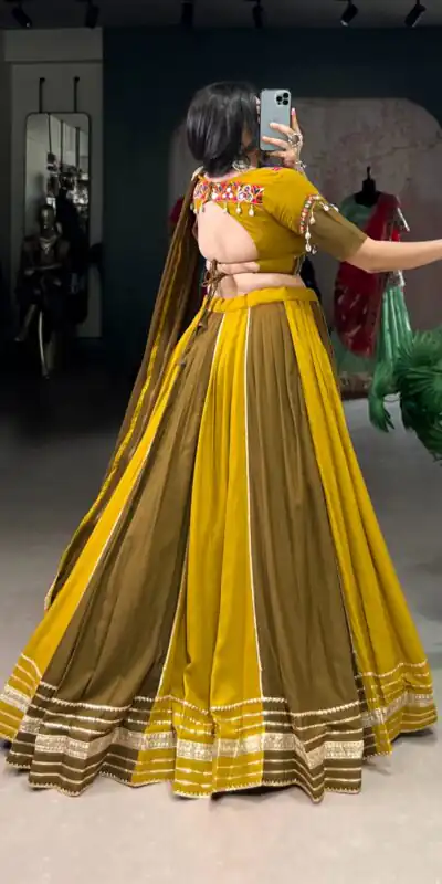 LNB 1613 Mehendi Pure Rayon Sequins Work & Mirror Work Lehenga Choli in . Festive Deal ₹2799. Delivery 4-6 Working Days. Shop now. | Creative Lehenga, Bollywood Lehenga, Designer Lehenga, Embroidered Lehenga, Lehenga, Party Wear Lehenga