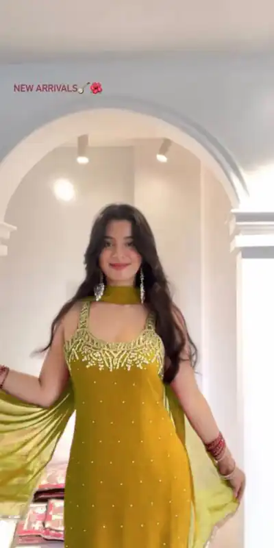 KD 1531 Mustaed Faux Georgette Lace Work Salwar Suit in . Wedding, Party, Festive, Events, Grab it for ₹2399. Delivery 4-6 Working Days. Shop now. | Casual Suits, Jump Suits, Tops & Bottoms, Track Suits, Trendy Wear, Creative suits, Designer Suits, Palazzo Suits, Party Wear Suits, Patiala Suits, Salwar suit, Straight Suits