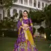 Mustard Dola Silk Kalamkari Print Lehenga Choli