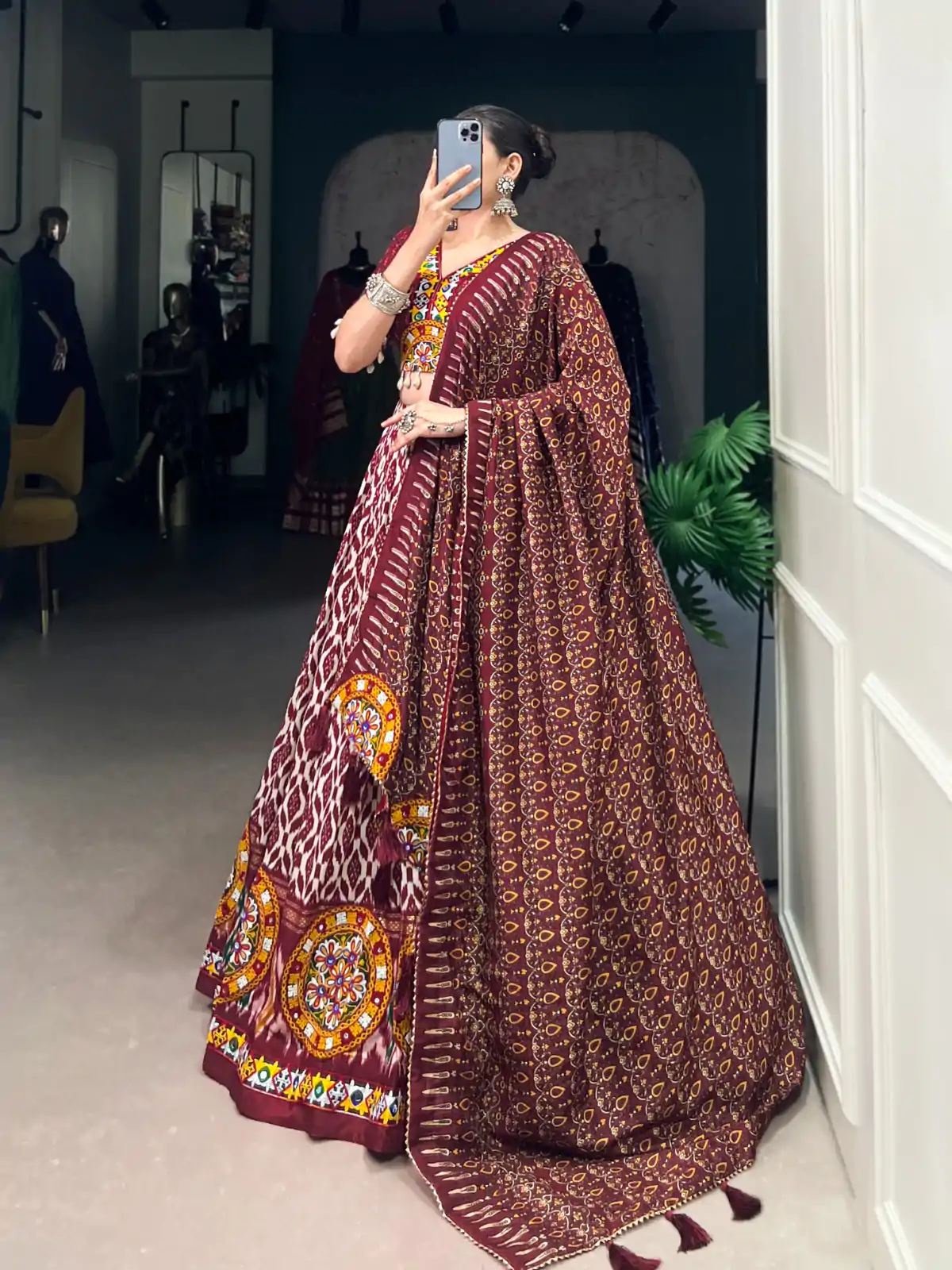 LNB 1743 Mustard Tussar Silk Gamthi Work & Mirror Work Lehenga Choli in . Available at ₹3099 only. Delivery 4-6 Working Days. Shop now. | Creative Lehenga, Bollywood Lehenga, Designer Lehenga, Embroidered Lehenga, Lehenga, Party Wear Lehenga