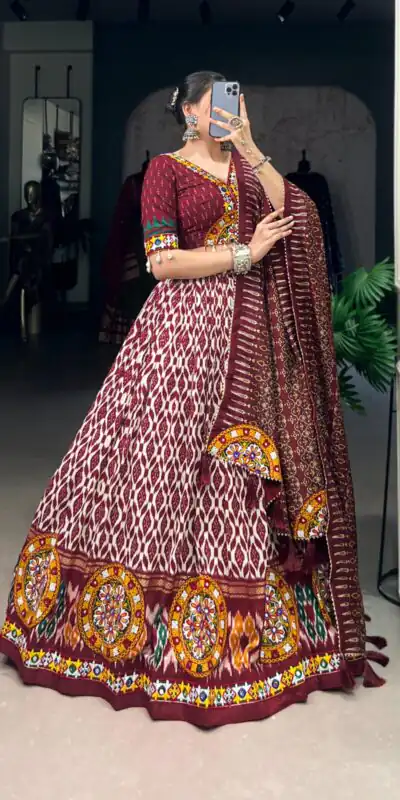 LNB 1743 Mustard Tussar Silk Gamthi Work & Mirror Work Lehenga Choli in . Available at ₹3099 only. Delivery 4-6 Working Days. Shop now. | Creative Lehenga, Bollywood Lehenga, Designer Lehenga, Embroidered Lehenga, Lehenga, Party Wear Lehenga