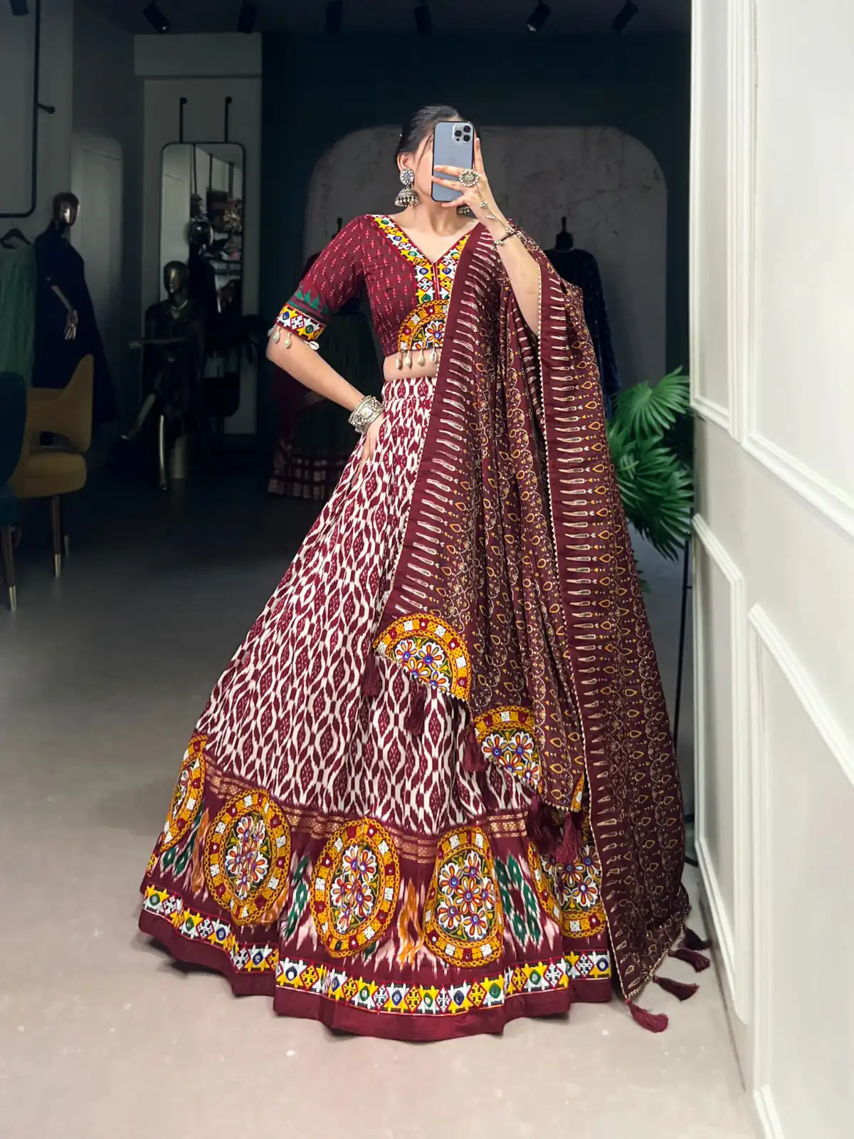 LNB 1743 Mustard Tussar Silk Gamthi Work & Mirror Work Lehenga Choli in . Available at ₹3099 only. Delivery 4-6 Working Days. Shop now. | Creative Lehenga, Bollywood Lehenga, Designer Lehenga, Embroidered Lehenga, Lehenga, Party Wear Lehenga