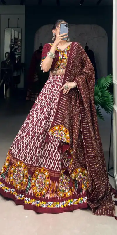 LNB 1743 Mustard Tussar Silk Gamthi Work & Mirror Work Lehenga Choli in . Available at ₹3099 only. Delivery 4-6 Working Days. Shop now. | Creative Lehenga, Bollywood Lehenga, Designer Lehenga, Embroidered Lehenga, Lehenga, Party Wear Lehenga