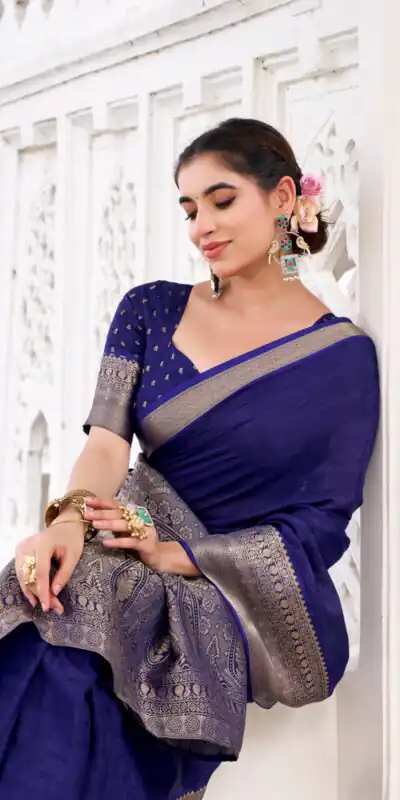 YNF 7902 Navy Blue Color Chinon Printed With Zari Weaving Work Saree With Zari Work. Best Price ₹1549. Delivery 4-6 Working Days. Shop now. | Embroidered Sarees, Bollywood Sarees, Creative Sarees, Designer Sarees, Ethnic Saree, Modern Digital sarees, Party Wear Sarees, Sarees