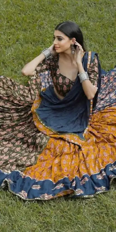 LG 648 Navy Blue Color Rayon Printed Mirror Work Lehenga Choli in Introductory Price ₹1999. Delivery 4-6 Working Days. Shop now. | Creative Lehenga, Bollywood Lehenga, Designer Lehenga, Embroidered Lehenga, Lehenga, Party Wear Lehenga