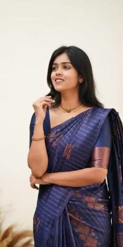 KP 5011 Navy Blue in Collor Soft Lichi Silk Lace Work & Lace Border Saree . Get it for ₹1299. Delivery 4-6 Working Days. Shop now. | Creative Sarees, Embroidered Sarees, Bollywood Sarees, Designer Sarees, Ethnic Saree, Modern Digital sarees, Party Wear Sarees, Sarees