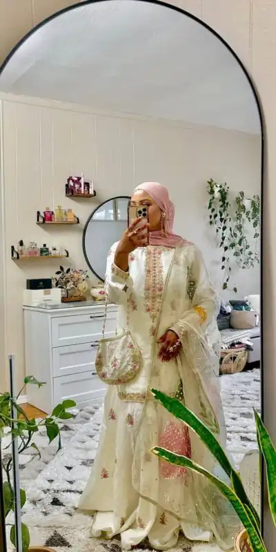 LG 2014 Off White Color Chinon with Embroidery Work Salwar Suit . Wedding, Party, Festive, Events, Get it for ₹1999. Delivery 4-6 Working Days. Shop now. | Casual Suits, Jump Suits, Creative suits, Designer Suits, Palazzo Suits, Party Wear Suits, Patiala Suits, Salwar suit, Straight Suits