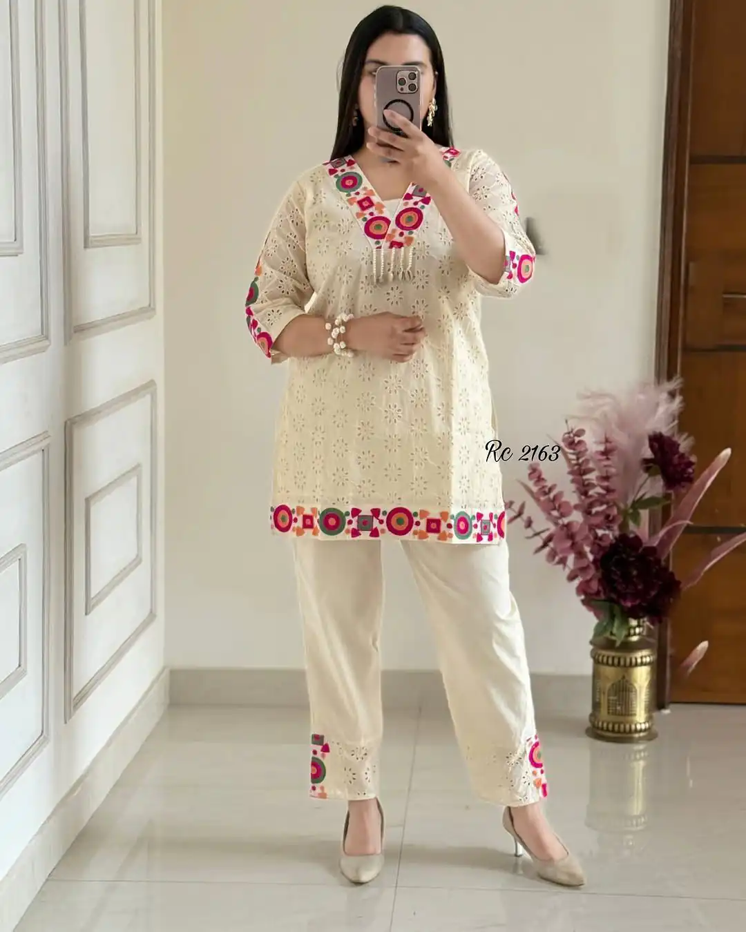 ZSR 3137 Off White Cotton With Embroidery Work & Thread Embroidery. Salwar Suit Introductory Price ₹1899. Delivery 4-6 Working Days. Shop now. | Casual Suits, Jump Suits, Tops & Bottoms, Track Suits, Trendy Wear, Creative suits, Designer Suits, Palazzo Suits, Party Wear Suits, Patiala Suits, Salwar suit, Straight Suits