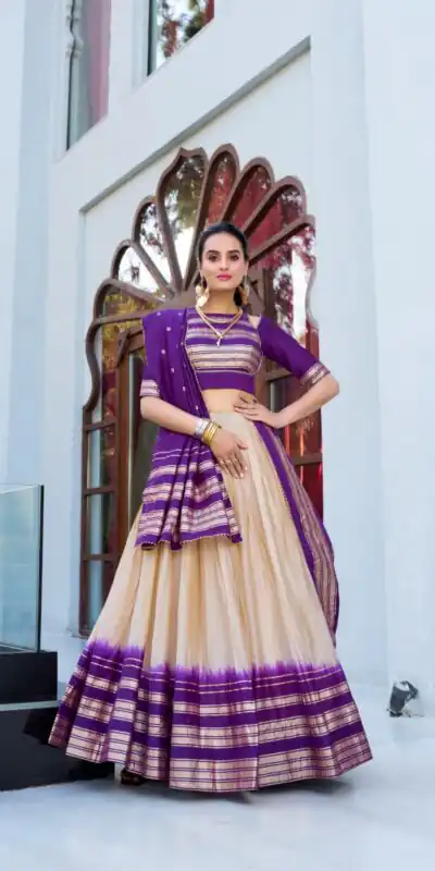 LNB 1908 Off White in Pure Chanderi Zari Work & Lace Work Lehenga Choli . Special Price ₹2099. Delivery 4-6 Working Days. Shop now. | Bollywood Lehenga, Creative Lehenga, Designer Lehenga, Embroidered Lehenga, Lehenga, Party Wear Lehenga