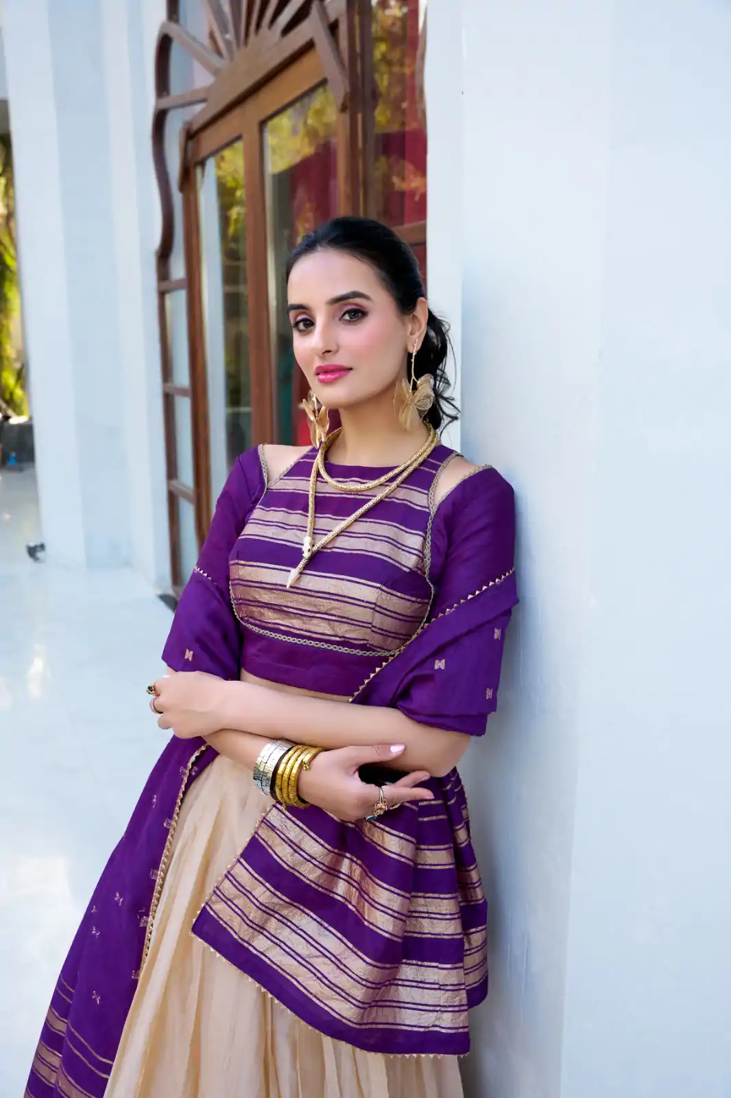 LNB 1908 Off White in Pure Chanderi Zari Work & Lace Work Lehenga Choli . Special Price ₹2099. Delivery 4-6 Working Days. Shop now. | Bollywood Lehenga, Creative Lehenga, Designer Lehenga, Embroidered Lehenga, Lehenga, Party Wear Lehenga