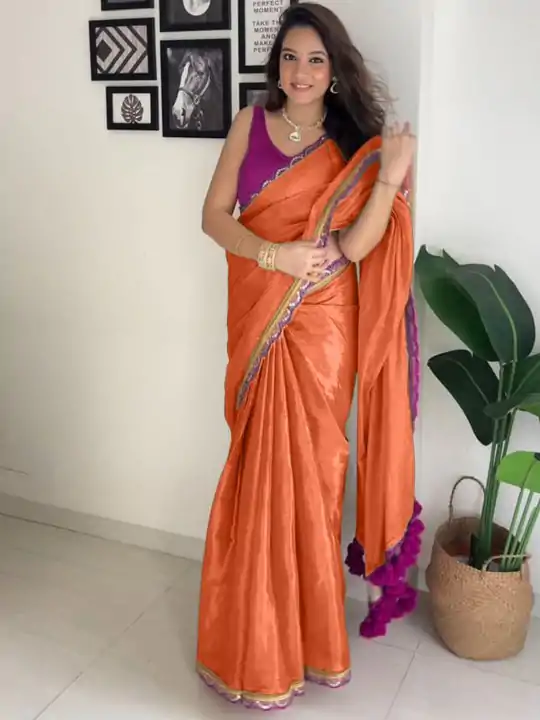 SC 353 Orange Pure Erode Silk With Lace Work & Embroidery Work Saree . Affordable Price ₹1399. Delivery 4-6 Working Days. Shop now. | Embroidered Sarees, Bollywood Sarees, Creative Sarees, Designer Sarees, Ethnic Saree, Modern Digital sarees, Party Wear Sarees, Sarees