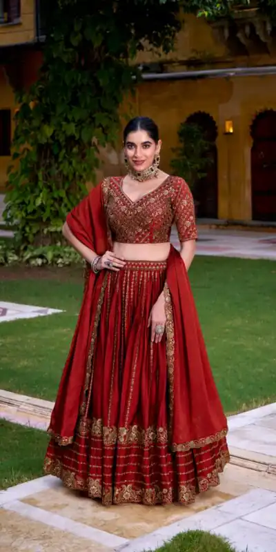 LNB 1438 Orange Rangoli Crush Embroidery Work & Sequins Work Lehenga Choli in . Festive Deal ₹3899. Delivery 4-6 Working Days. Shop now. | Creative Lehenga, Bollywood Lehenga, Designer Lehenga, Embroidered Lehenga, Lehenga, Party Wear Lehenga