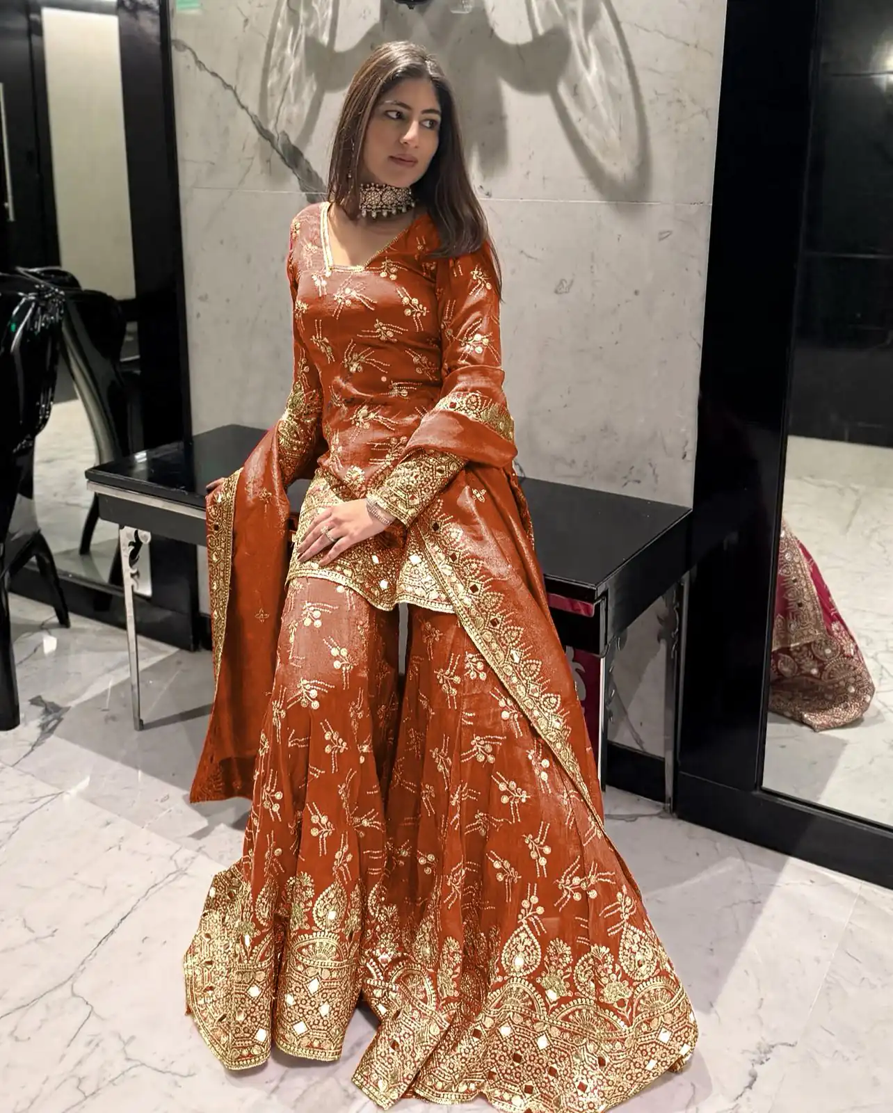 SR 1664 Orange Color Simmer with Embroidery Work Silk Salwar Suit . Wedding, Party, Festive, Events, Best Price ₹2599. Delivery 4-6 Working Days. Shop now. | Casual Suits, Jump Suits, Creative suits, Designer Suits, Palazzo Suits, Party Wear Suits, Patiala Suits, Salwar suit, Straight Suits