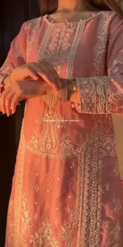 LG 2003 Peach Georgette Embroidery Work Salwar Suit in Wedding, Party, Festive, Events, . Exclusive Offer ₹2099. Delivery 4-6 Working Days. Shop now. | Casual Suits, Jump Suits, Tops & Bottoms, Track Suits, Trendy Wear, Creative suits, Designer Suits, Palazzo Suits, Party Wear Suits, Patiala Suits, Salwar suit, Straight Suits
