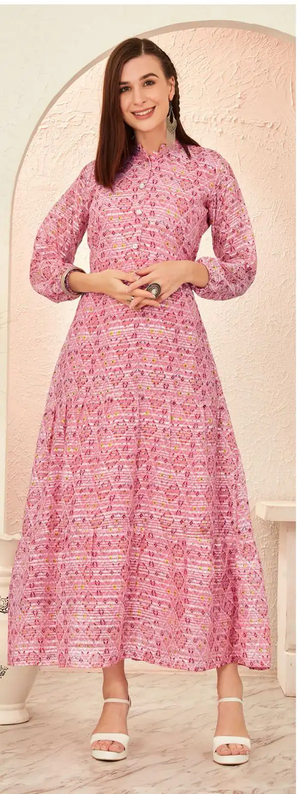 INLI BLOSSOM 2.0 Peach Georgette print Gown Perfect for Wedding, Party, Ganesh Chaturthi, Bridal Wear, Durga Puja – . Get it for ₹1499. Delivery 4-6 Days | Bollywood Gowns, Creative Gowns, Designer Gowns, Embroidered Gowns, Gowns, Party Wear Gowns