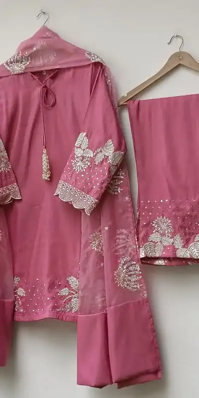 ZSR 3122 Peach Pure Natural Crep Silk Salwar Suit Perfect for Wedding, Party, Pongal, Onam, Reception – . Available at ₹1849 only. Delivery 4-6 Work | Casual Suits, Jump Suits, Creative suits, Designer Suits, Palazzo Suits, Party Wear Suits, Patiala Suits, Salwar suit, Straight Suits