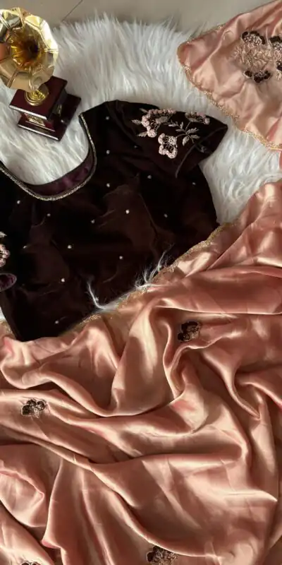 AC AZAELEA Peach Rangoli Silk Lace Work & Resham Work Saree with . Exclusive Offer ₹2549. Delivery 4-6 Working Days. Shop now. | Creative Sarees, Embroidered Sarees, Bollywood Sarees, Designer Sarees, Ethnic Saree, Modern Digital sarees, Party Wear Sarees, Sarees