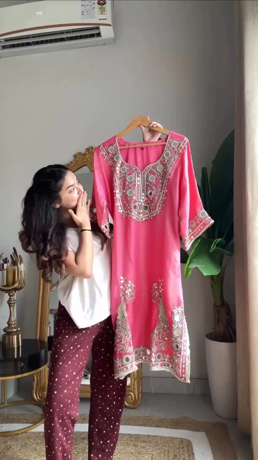 RTC 5919 Peach Roman Silk With Mirror Work Salwar Suit Wedding, Party, Festive, Events, Navratri Garba, Introductory Price ₹2099. Delivery 4-6 Working Days. | Casual Suits, Jump Suits, Tops & Bottoms, Track Suits, Trendy Wear, Creative suits, Designer Suits, Palazzo Suits, Party Wear Suits, Patiala Suits, Salwar suit, Straight Suits