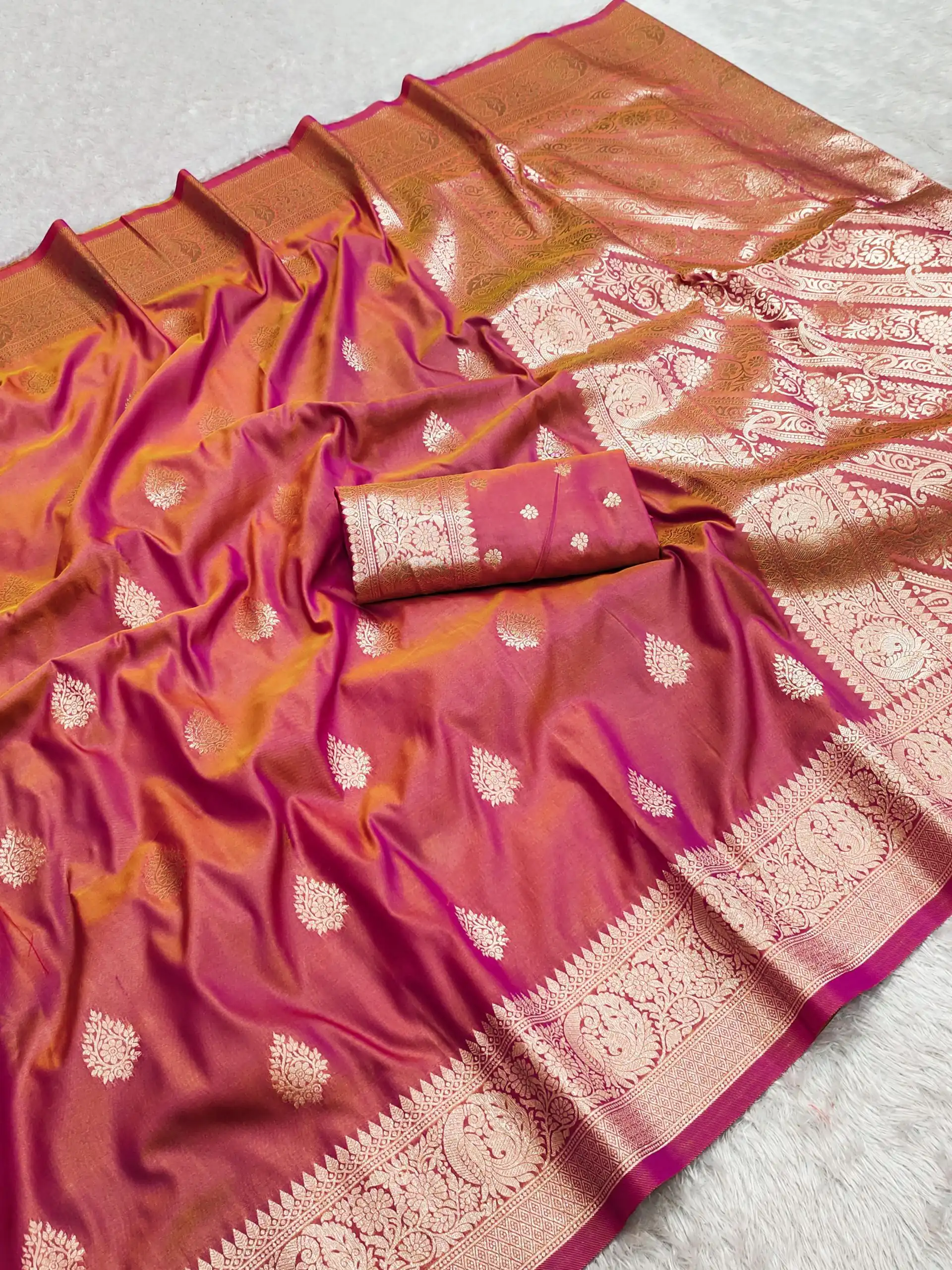 MB 3284 Peach Soft Banarasi Cotton Silk Saree Perfect for Wedding, Party, Eid, Traditional Day, Haldi –. Get it for ₹1899. Delivery 4-6 Working Days. | Creative Sarees, Embroidered Sarees, Bollywood Sarees, Designer Sarees, Ethnic Saree, Modern Digital sarees, Party Wear Sarees, Sarees