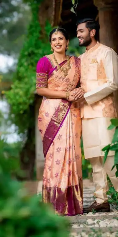 KP 4038 Peach Color Soft Lichi Silk With Lace Work & Lace Border. Saree Price ₹1449 Best. Delivery 4-6 Working Days. Shop now. | Embroidered Sarees, Bollywood Sarees, Creative Sarees, Designer Sarees, Ethnic Saree, Modern Digital sarees, Party Wear Sarees, Sarees