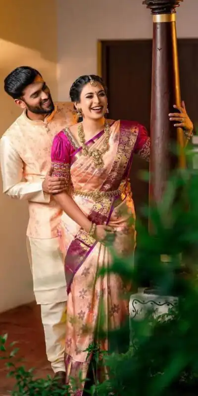 KP 4038 Peach Color Soft Lichi Silk With Lace Work & Lace Border. Saree Price ₹1449 Best. Delivery 4-6 Working Days. Shop now. | Embroidered Sarees, Bollywood Sarees, Creative Sarees, Designer Sarees, Ethnic Saree, Modern Digital sarees, Party Wear Sarees, Sarees