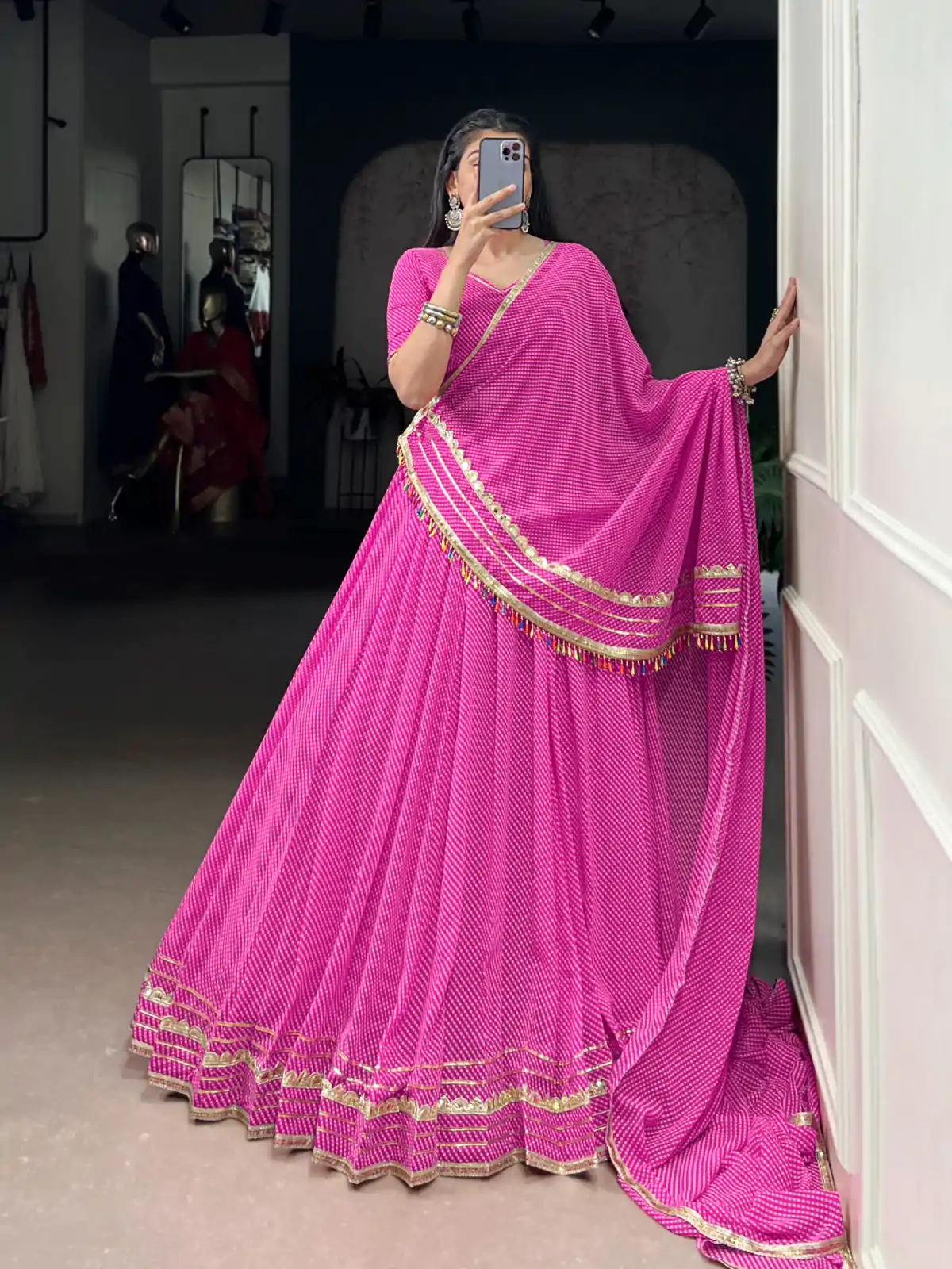 LNB 1728 Pink Color Georgette Printed Lace Work Lehenga Choli . Exclusive Offer ₹2499. Delivery 4-6 Working Days. Shop now. | Creative Lehenga, Bollywood Lehenga, Designer Lehenga, Embroidered Lehenga, Lehenga, Party Wear Lehenga