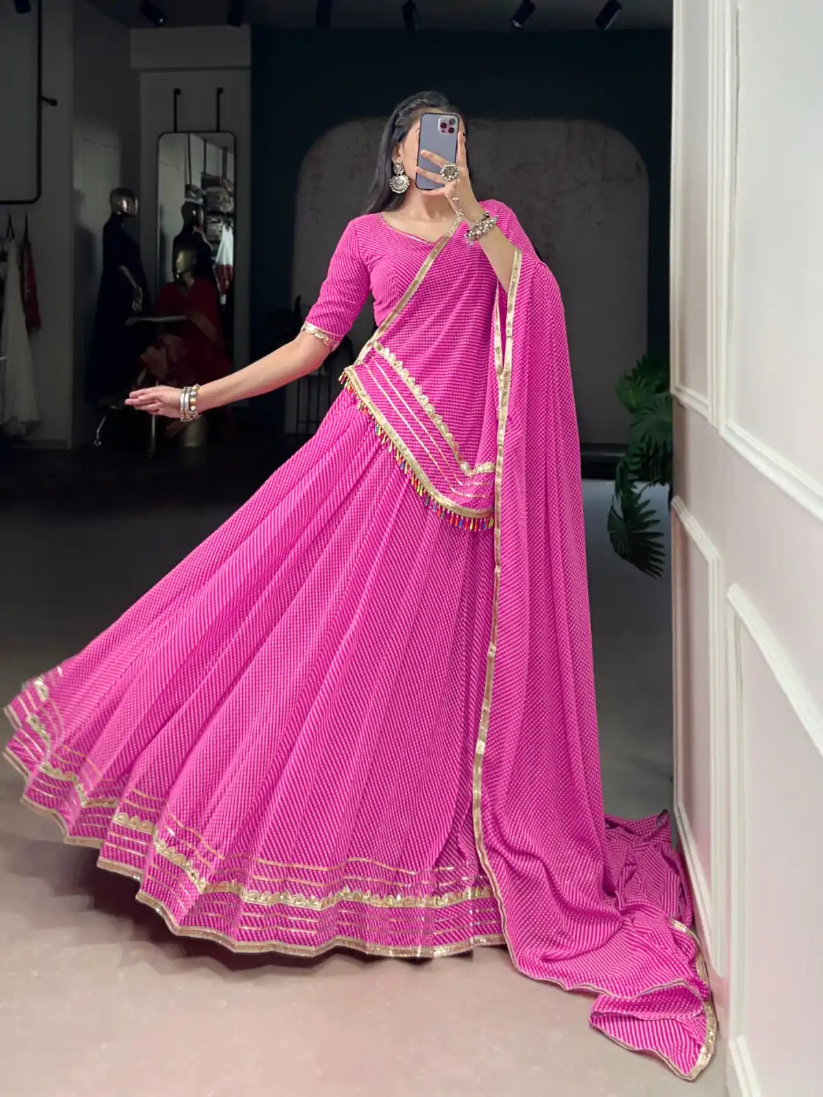 LNB 1728 Pink Color Georgette Printed Lace Work Lehenga Choli . Exclusive Offer ₹2499. Delivery 4-6 Working Days. Shop now. | Creative Lehenga, Bollywood Lehenga, Designer Lehenga, Embroidered Lehenga, Lehenga, Party Wear Lehenga