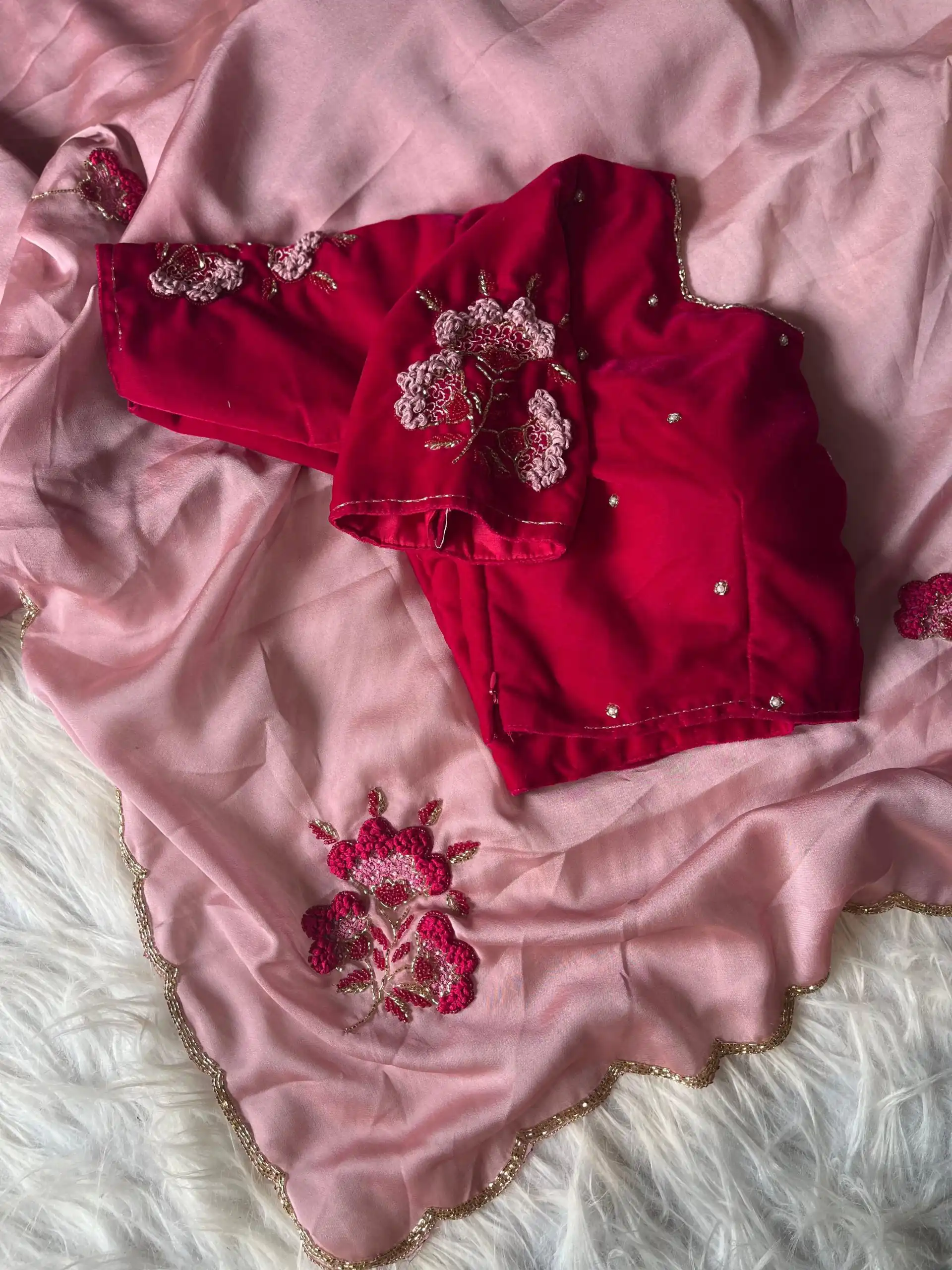 AC AZAELEA Pink Rangoli Silk Lace Work & Resham Work Saree with . Exclusive Offer ₹2549. Delivery 4-6 Working Days. Shop now. | Creative Sarees, Embroidered Sarees, Bollywood Sarees, Designer Sarees, Ethnic Saree, Modern Digital sarees, Party Wear Sarees, Sarees