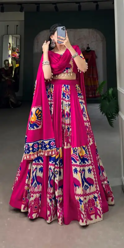LNB 1611 Pink Color Rayon With Printed Silk Plain With Printed Lehenga Choli Wedding, Party, Festive, Events Etc. Delivery 4-6 Working Days Rs 3099 | Bollywood Lehenga, Creative Lehenga, Designer Lehenga, Embroidered Lehenga, Lehenga, Party Wear Lehenga