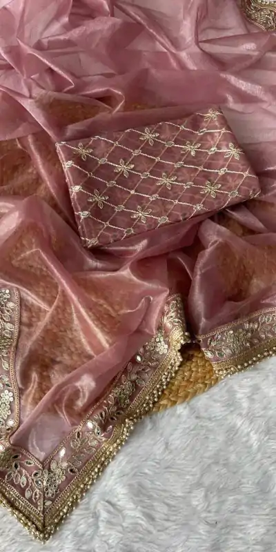 SC 239 Pink Georgette With Lace Work & Lace Border Saree . Wedding, Party, Festive, Events, Exclusive Offer ₹1599. Delivery 4-6 Working Days. Shop now. | Creative Sarees, Embroidered Sarees, Bollywood Sarees, Designer Sarees, Ethnic Saree, Modern Digital sarees, Party Wear Sarees, Sarees