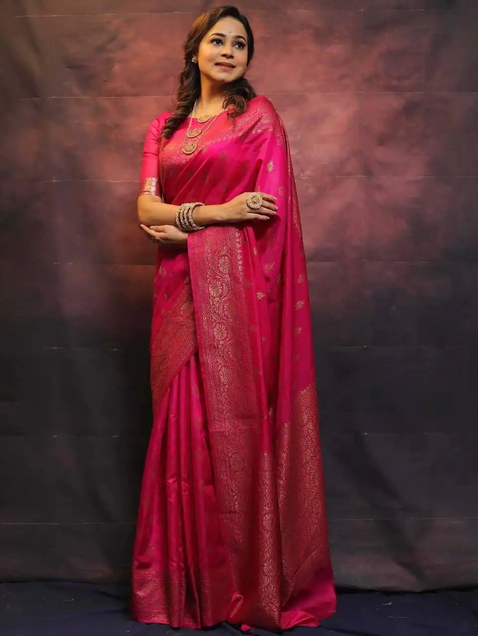KP 6010 Pink Soft Lichi Silk Jacquard Saree Perfect for Wedding, Party, Traditional Day, Family Gatherings, Sangeet . Grab it for ₹1349. Delivery 4-6 W | Embroidered Sarees, Bollywood Sarees, Creative Sarees, Designer Sarees, Ethnic Saree, Modern Digital sarees, Party Wear Sarees, Sarees