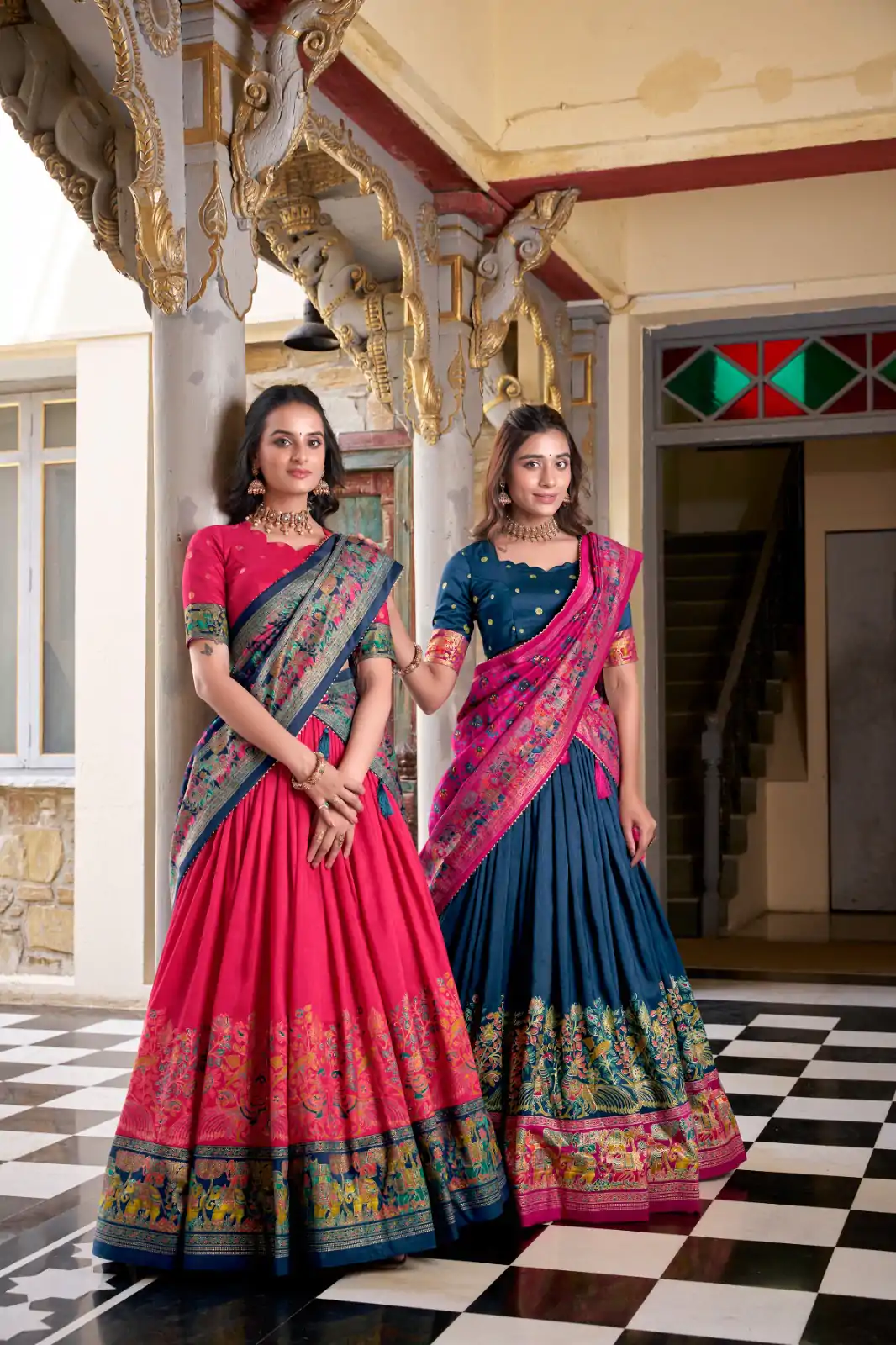 LNB 1245 Pink Tasar Silk With Gotta Patti Work & Lace Work Lehenga Choli Best Price ₹2449. Delivery 4-6 Working Days. Shop now. | Creative Lehenga, Bollywood Lehenga, Designer Lehenga, Embroidered Lehenga, Lehenga, Party Wear Lehenga